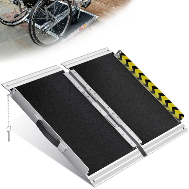 Main image of Portable Wheelchair Ramp 2FT, Non-Slip Aluminum Ramps for Wheelchairs for Home, Handicap Wheelchair Ramps for Home Steps, Aluminum Loading Dock Plates