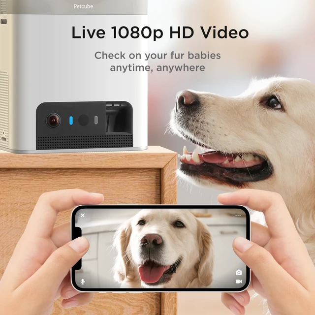 Alt view image 3 of 7 - Bites 2 Lite - WiFi Pet Camera with Treat Dispenser & App | Remote treat dispenser for cats & dogs, 1080p HD video, night vision, 2-way audio, sound & motion alerts