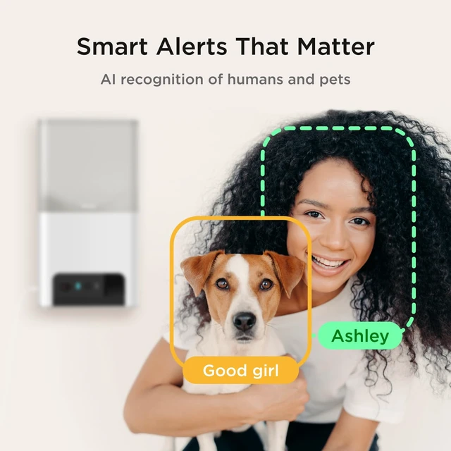 Alt view image 7 of 7 - Bites 2 Lite - WiFi Pet Camera with Treat Dispenser & App | Remote treat dispenser for cats & dogs, 1080p HD video, night vision, 2-way audio, sound & motion alerts