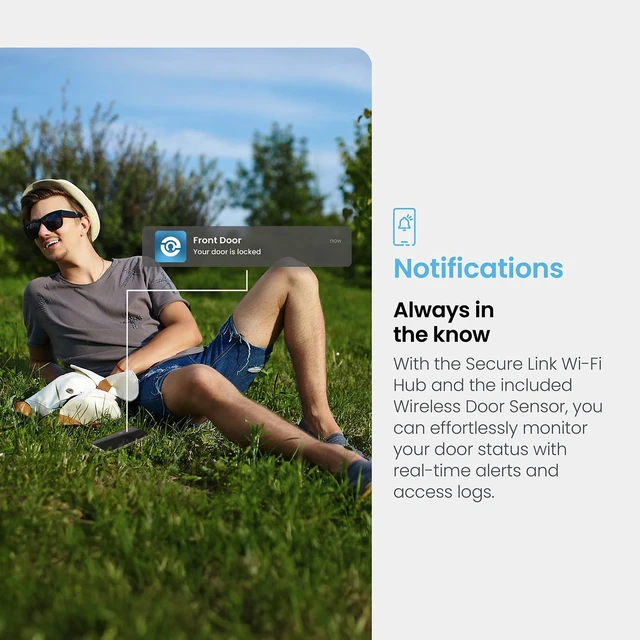 Alt view image 5 of 7 - Secure Link Wi-Fi Hub - Control Your Smart Lock from Anywhere with Real-time Notifications and Voice Control