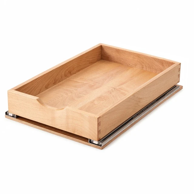 Main image of Pull Out Cabinet Drawers - 6x2 Size Options (12-23'W,18-21'D), Pre-Assembled with Soft Close Slides, Solid Beechwood, Easy Installation(14'W x 18'D)