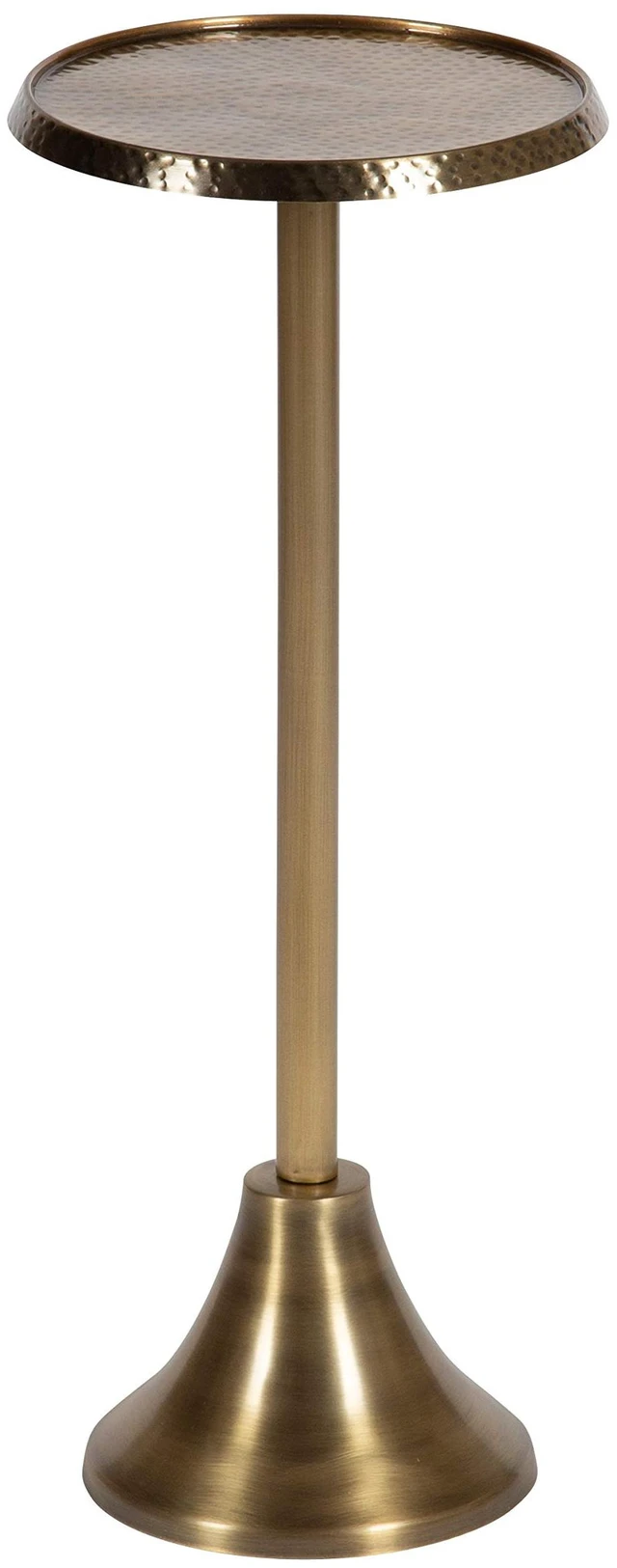 Main image of Sanzo Bohemian Side Table, 9 x 9 x 23, Gold, Decorative Pedestal End Table for Display and Storage