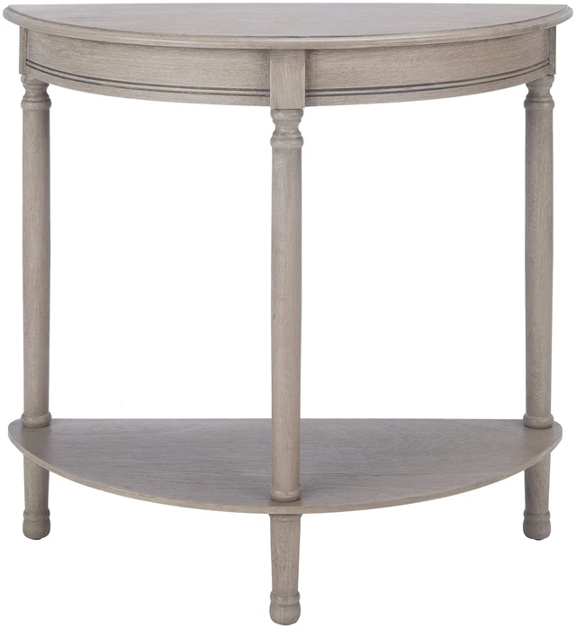 Main image of Tinsley Wood Console Entryway Table, 28" Greige CNS5723A | Console Entryway Table, Pine Engineered Wood, 28" Overall, Assembly Required, entryway, hallway, living room