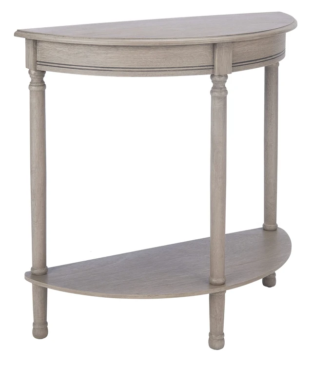 Alt view image 6 of 7 - Tinsley Wood Console Entryway Table, 28" Greige CNS5723A | Console Entryway Table, Pine Engineered Wood, 28" Overall, Assembly Required, entryway, hallway, living room