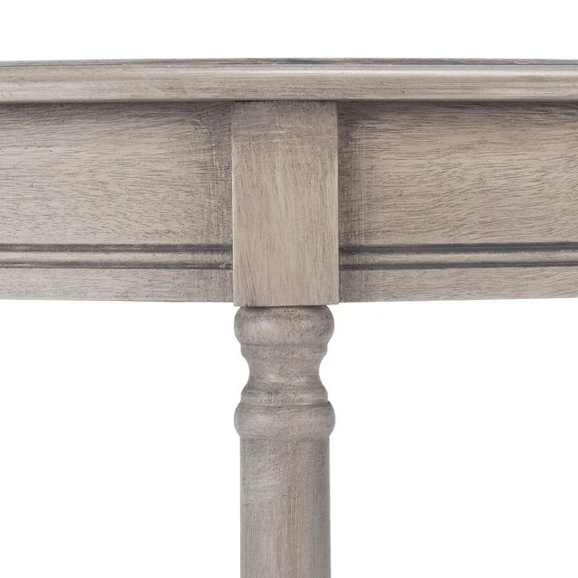 Alt view image 4 of 7 - Tinsley Wood Console Entryway Table, 28" Greige CNS5723A | Console Entryway Table, Pine Engineered Wood, 28" Overall, Assembly Required, entryway, hallway, living room