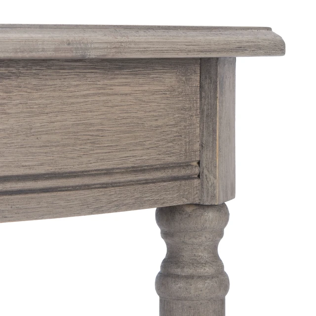 Alt view image 7 of 7 - Tinsley Wood Console Entryway Table, 28" Greige CNS5723A | Console Entryway Table, Pine Engineered Wood, 28" Overall, Assembly Required, entryway, hallway, living room