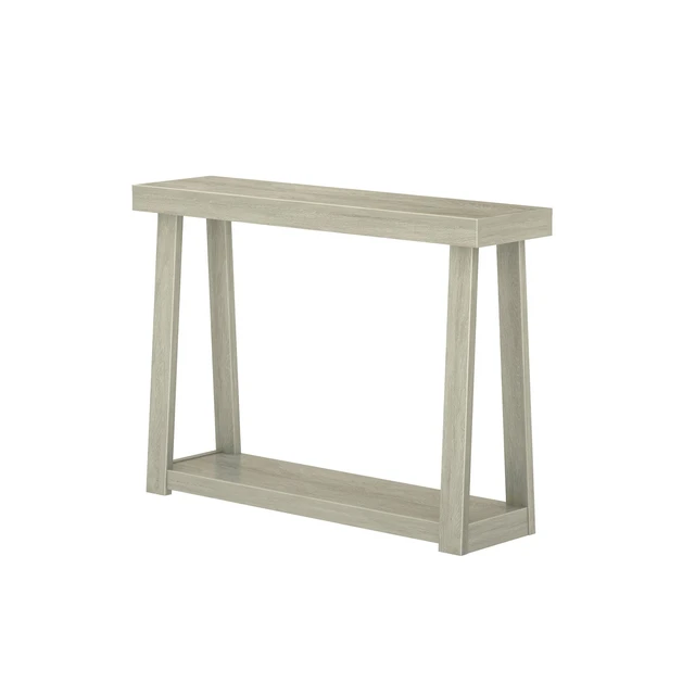 Alt view image 5 of 5 - Classic Console Table, with Shelf, 46 Inch, Seashell | Non-Toxic Finishes, Versatile Design, Built-In Storage, Elegant Details, Easy Assembly, Quick Setup, Solid Wood