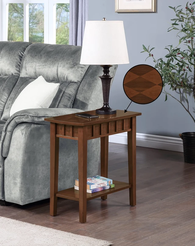 Alt view image 2 of 5 - Dennis End Table with Shelf, Espresso