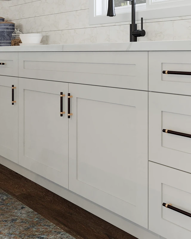 Alt view image 5 of 7 - Brookings Kitchen Bridge Wall Cabinet, 24", White | Wall Mount, Contemporary/Modern, Wood, Kitchen, 543264