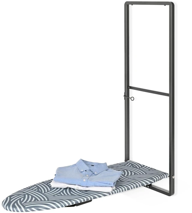 Main image of Over the Door Ironing Board, 36 x 12 Iron Board with Iron Storage | Safety lock, Compact foldable Ironing board suitable for laundry rooms, bedrooms, dormitories and small spaces, blue