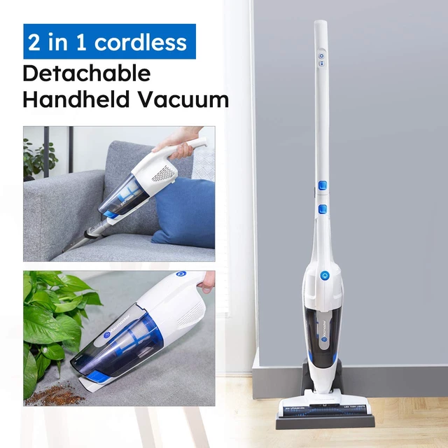 Alt view image 2 of 7 - Cordless Handheld & Stick Vacuum 2 in 1 | Rechargeable Li-ion Battery, Powerful Lightweight, For Hardwood Floor, Carpet and Pet Hair - VSD1801