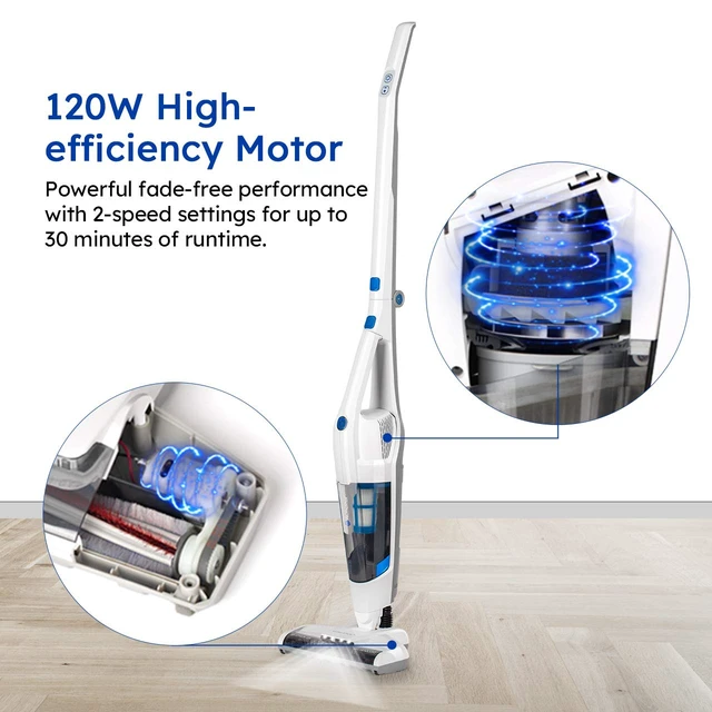 Alt view image 4 of 7 - Cordless Handheld & Stick Vacuum 2 in 1 | Rechargeable Li-ion Battery, Powerful Lightweight, For Hardwood Floor, Carpet and Pet Hair - VSD1801