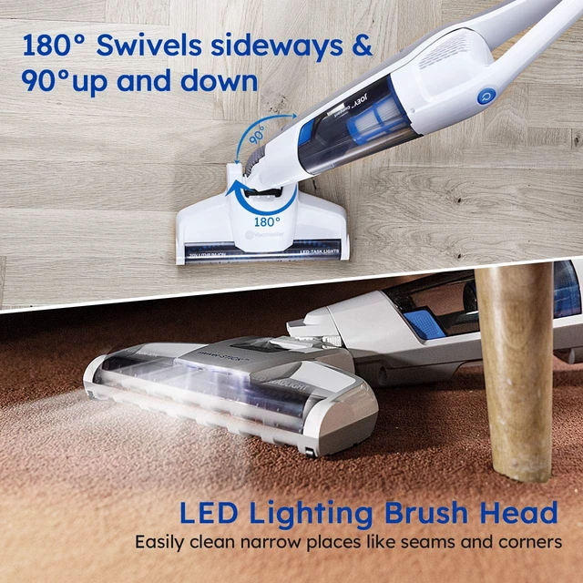 Alt view image 7 of 7 - Cordless Handheld & Stick Vacuum 2 in 1 | Rechargeable Li-ion Battery, Powerful Lightweight, For Hardwood Floor, Carpet and Pet Hair - VSD1801