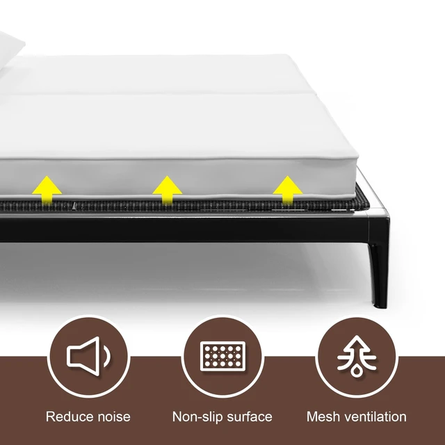 Alt view image 5 of 7 - Folding Spring Box, Breathable, Noise Minimizing, Moisture Resistant Bunkieboards,Low Profile Bed Support,Large Double Bed 10mm Bunkie Board, Full Size 54x75''