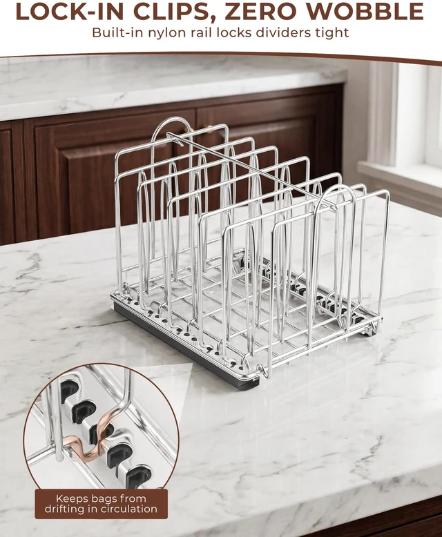 Alt view image 6 of 7 - 12Qt Sous Vide Container Kit with Lid, Rack & Sleeve | Lock-in rack Insulating sleeve Stable bag spacing Helps reduce heat loss Fold-open lid