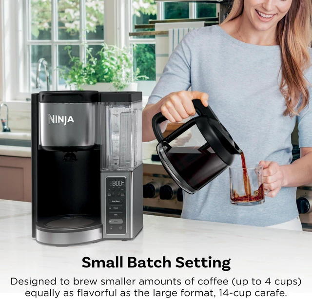 Alt view image 4 of 7 - Fresh Brew Coffee Maker, 14 Cup Glass Carafe, Stainless Steel, CE451 | Programmable, Classic & Rich brew, 70-oz. Removable Water Reservoir, Small Batch, 24-hr Delay Brew, Adjustable Warming Plate