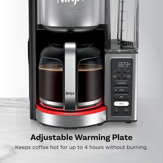 Alt view image 5 of 7 - Fresh Brew Coffee Maker, 14 Cup Glass Carafe, Stainless Steel, CE451 | Programmable, Classic & Rich brew, 70-oz. Removable Water Reservoir, Small Batch, 24-hr Delay Brew, Adjustable Warming Plate