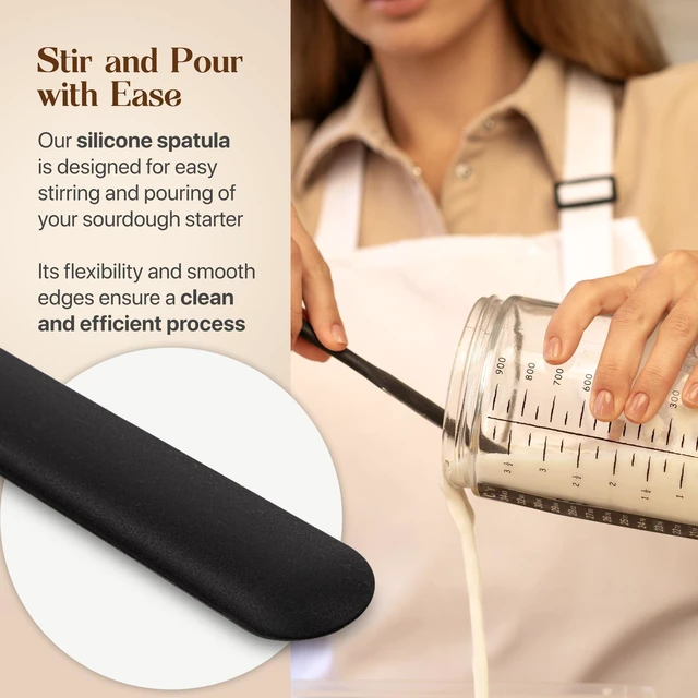 Alt view image 3 of 7 - Sourdough Starter Kit with 10" Round & 11" Oval Banneton Proofing Basket and 34oz Starter Jar - Beginner-Friendly Sourdough Bread Baking Supplies and Baking Gifts for Women, Men, and Bread Bakers