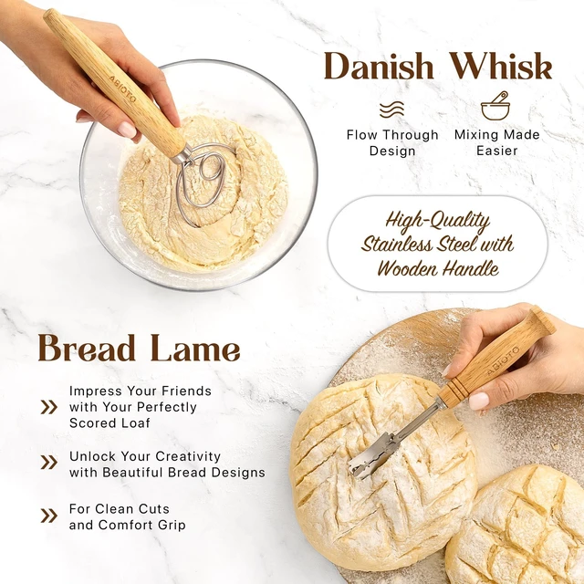 Alt view image 4 of 7 - Sourdough Starter Kit with 10" Round & 11" Oval Banneton Proofing Basket and 34oz Starter Jar - Beginner-Friendly Sourdough Bread Baking Supplies and Baking Gifts for Women, Men, and Bread Bakers