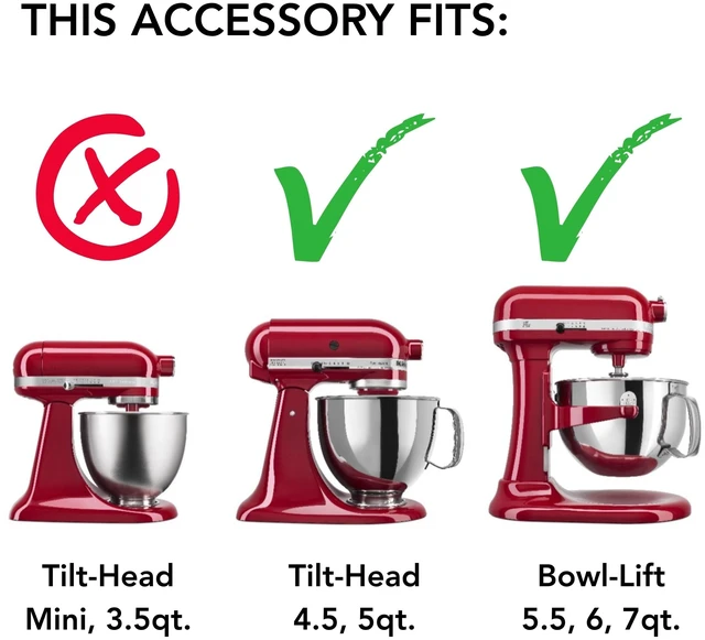 Alt view image 3 of 7 - KSMICM Ice Cream Maker for select Stand Mixers | Makes Ice Cream, Fits TIlt-Head Stand MIxers 4.5-Qt and above, Fits Bowl-Lift Mixers 6-Qt and above