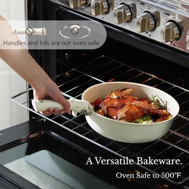 Alt view image 4 of 7 - 19pcs Pots and Pans Set Non Stick, Detachable Handle Cookware, White | Induction Compatible, Dishwasher & Oven Safe, Kitchen Organization, Cooking Set for Camping/RV/Traveling, House Warming Gift