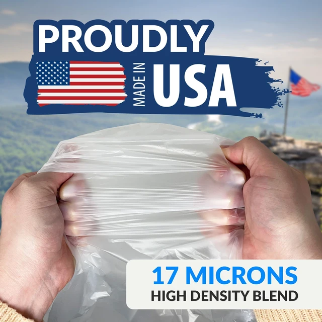 Alt view image 5 of 7 - 55-60 Gallon Trash Bags Heavy Duty | 150 Trash Bags with Ties | Super Sizeable, Clear, Serious Garbage Cleanup