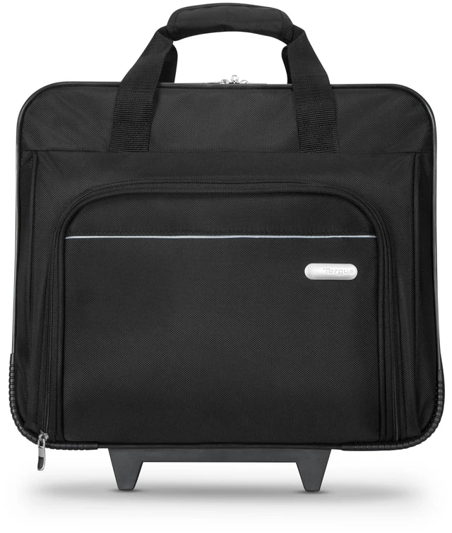 Main image of 16 inch Rolling travel laptop case, Black - Travel briefcase and small rolling bag - Spacious foam padded laptop case 16" (TBR003US)