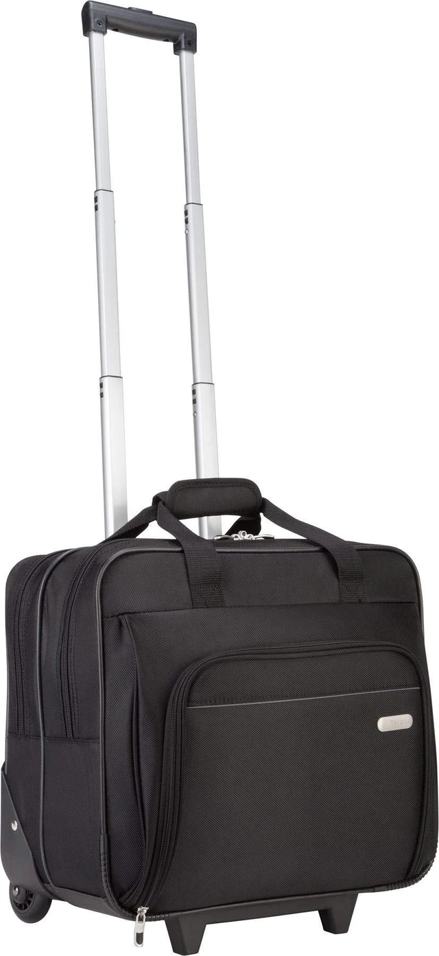 Alt view image 7 of 7 - 16 inch Rolling travel laptop case, Black - Travel briefcase and small rolling bag - Spacious foam padded laptop case 16" (TBR003US)