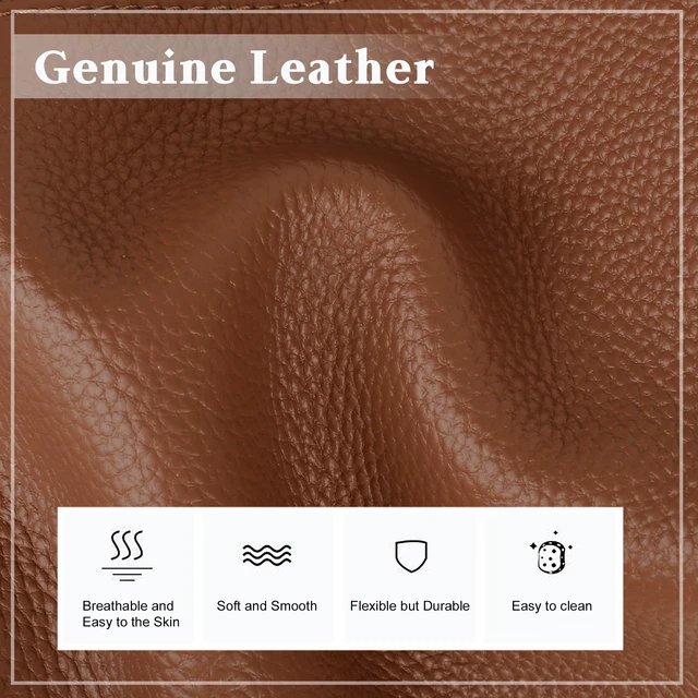 Alt view image 7 of 7 - Genuine Leather Tote Bag for Women Work Travel Leather Purse Handbags | Real Leather, Padded 14" Laptop Compartment, Multi-Pockets, Zipper, Tote Bag for Daily, Brown
