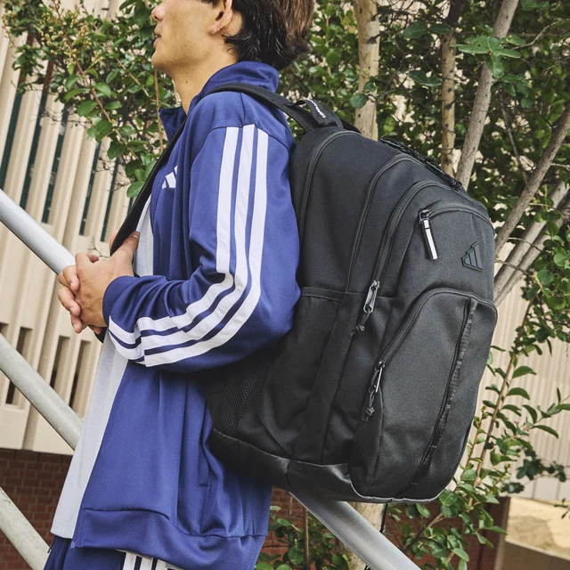 Alt view image 6 of 7 - Prime School Backpack 37L | Padded 17-In. Laptop Sleeve, Water-Bottle Pockets, LoadSpring Carry, Rolls With Your Suitcase, School Gym & Travel Ready