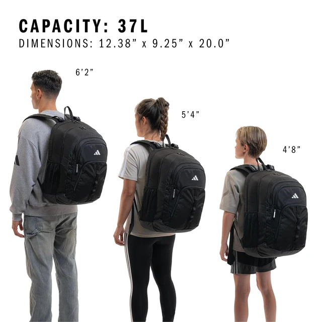 Alt view image 7 of 7 - Prime School Backpack 37L | Padded 17-In. Laptop Sleeve, Water-Bottle Pockets, LoadSpring Carry, Rolls With Your Suitcase, School Gym & Travel Ready