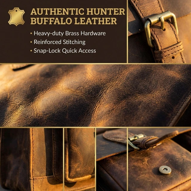 Alt view image 4 of 7 - Brown Laptop Messenger Bag Office Briefcase Crossbody Travel Bag For Men And Women Bag Office Laptop Bag