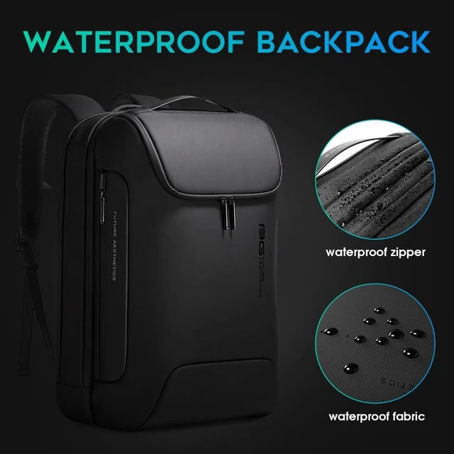 Alt view image 6 of 7 - Men's Anti-Theft Backpack,Waterproof Fashion Travel Backpacks,High Tech Backpack with USB3.0 Charging Port,Business Laptop Backpack Fits 17.3 Inch Notebook