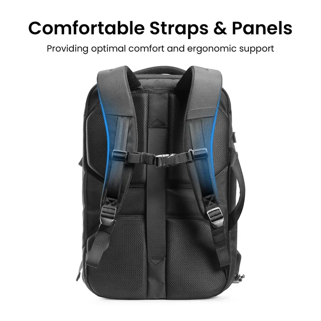 Alt view image 7 of 7 - Travel Backpack 40L, TSA Carry On Bag Flight Approved, PFAS Free | Carry on Luggage Backpack for Men Women,Water-resistant Business Airplanes Rucksack for Travel Essential Fit 17.3 Inch Laptop