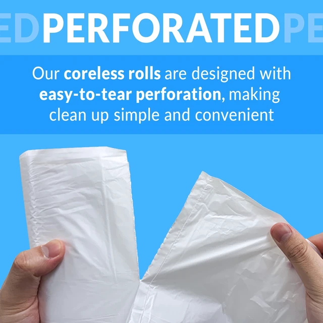 Alt view image 5 of 7 - SuperValue 13 Gallon Trash Bags | 1000 Count Bulk | Tall Kitchen Trash Bags | Clear Multi-Use Garbage Bags