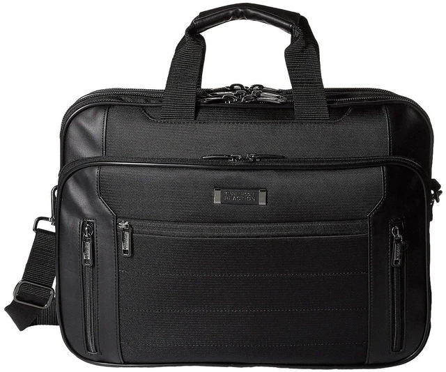 Main image of Reaction Keystone 1680d Polyester Dual Compartment 17" Laptop Business Portfolio, Black
