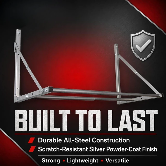 Alt view image 7 of 7 - Wall-Mounted Folding Tire Storage Loft Rack | 32 to 48 In., Supports 300 Pounds, Folds Flat, Adjustable, Part 01031
