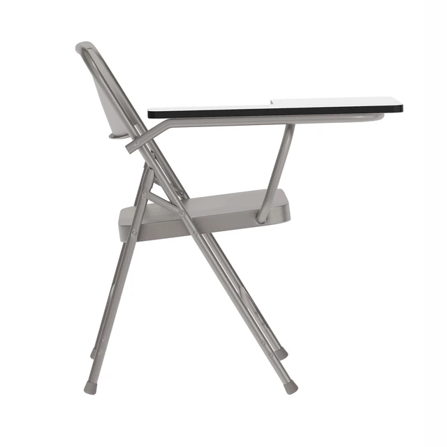 Alt view image 6 of 7 - Ralph Premium Steel Folding Chair with Right Handed Tablet Arm