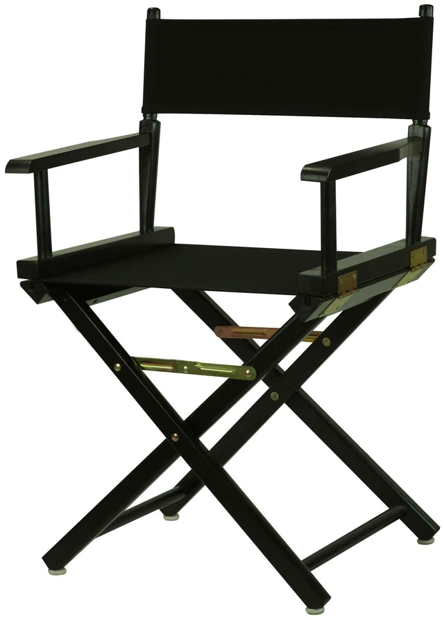 Main image of Director's Chair ,Black Frame/Black Canvas,18" - Classic Height