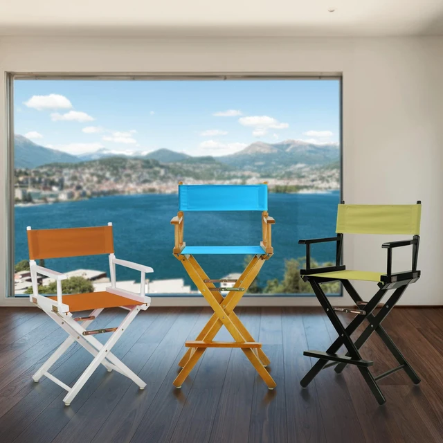 Alt view image 5 of 7 - Director's Chair ,Black Frame/Black Canvas,18" - Classic Height