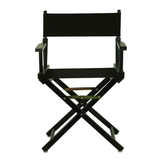 Alt view image 6 of 7 - Director's Chair ,Black Frame/Black Canvas,18" - Classic Height