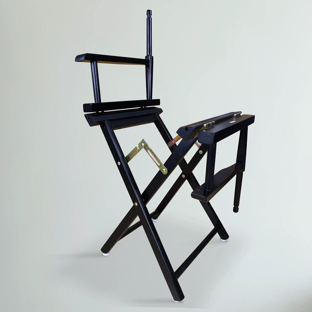 Alt view image 7 of 7 - Director's Chair ,Black Frame/Black Canvas,18" - Classic Height
