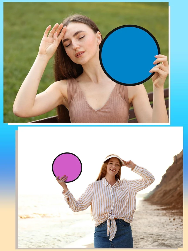 Alt view image 7 of 7 - Foldable Flying Disc Handheld Fan with Bag, Mixed Color, 208 Pcs | 9.8" Round with Storage Bag, DIY Sublimation Blank, Cooling for Beach Outdoor Games, Birthday Wedding Party Favors Bulk