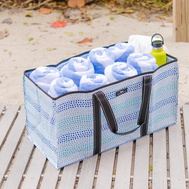 Alt view image 2 of 7 - Errand Boy Utility Tote Bag - X-Large, folds flat | 75 lb capacity for storage and organization. Ideal heavy-duty bag for grocery shopping, the market, or the beach.