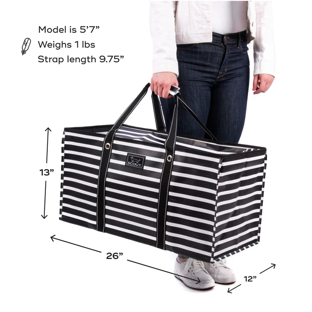 Alt view image 5 of 7 - Errand Boy Utility Tote Bag - X-Large, folds flat | 75 lb capacity for storage and organization. Ideal heavy-duty bag for grocery shopping, the market, or the beach.
