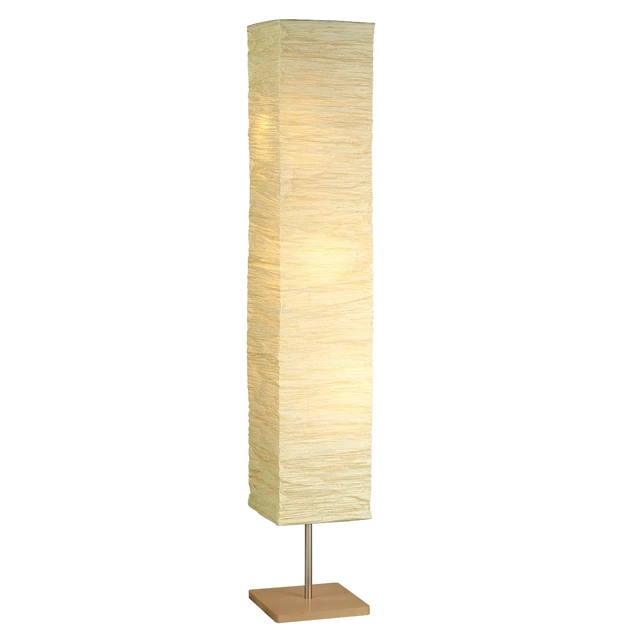 Main image of 3-Light Floor Lamp, Natural Wood & Beige, Adjustable, 58 | Dune 60W Floor Lamp with Foot Switch for Bedroom, Living Room, Reading Nook, or Corner Accent Lighting
