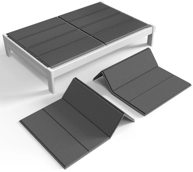 Main image of Folding Spring Box, Breathable, Noise Minimizing, Moisture Resistant Bunkieboards,Low Profile Bed Support,Large Double Bed 10mm Bunkie Board, Full Size 54x75''
