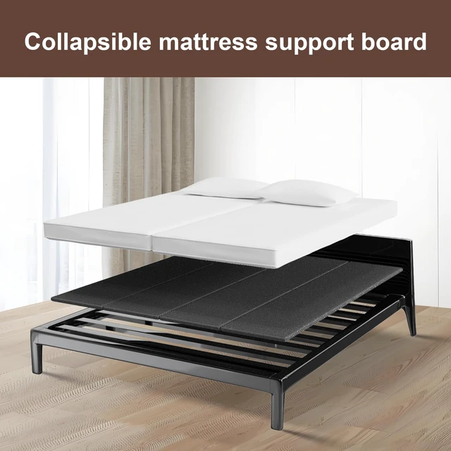 Alt view image 4 of 7 - Folding Spring Box, Breathable, Noise Minimizing, Moisture Resistant Bunkieboards,Low Profile Bed Support,Large Double Bed 10mm Bunkie Board, Full Size 54x75''