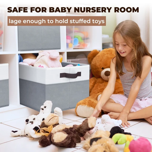 Alt view image 5 of 7 - 8 Pack Closet Organizers and Storage Bins - Extra Large Storage Baskets for Organizing - Clothes Storage Bins for Shelves -Foldable Organizer Bins Totes for Toy Blanket, Dorm Room Essentials