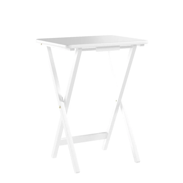 Alt view image 4 of 6 - 5pcs Tray Table Set - White (660-41)